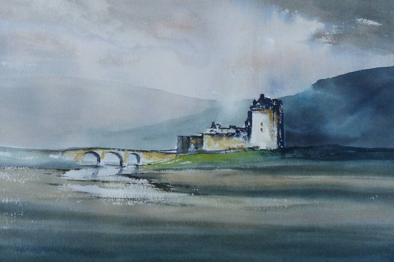 Painting of Scottish castle
